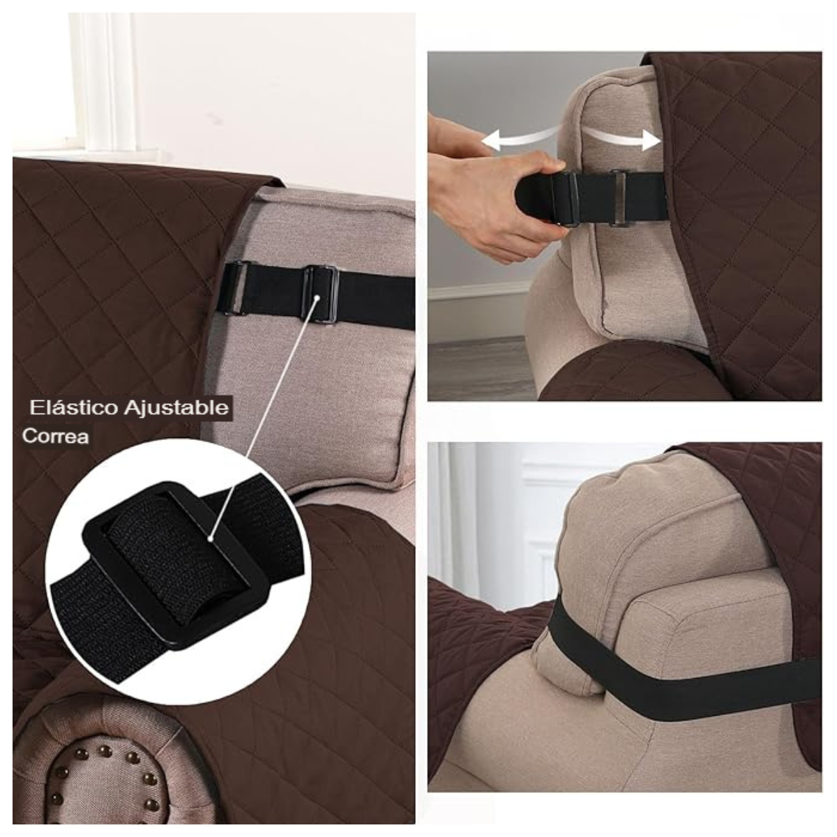 Cubre Sofá Acolchado 3 Plazas – Reversible, Suave y Lavable | ¡Envío Gratis!