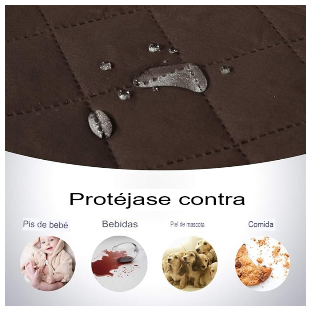 Cubre Sofá Acolchado 3 Plazas – Reversible, Suave y Lavable | ¡Envío Gratis!