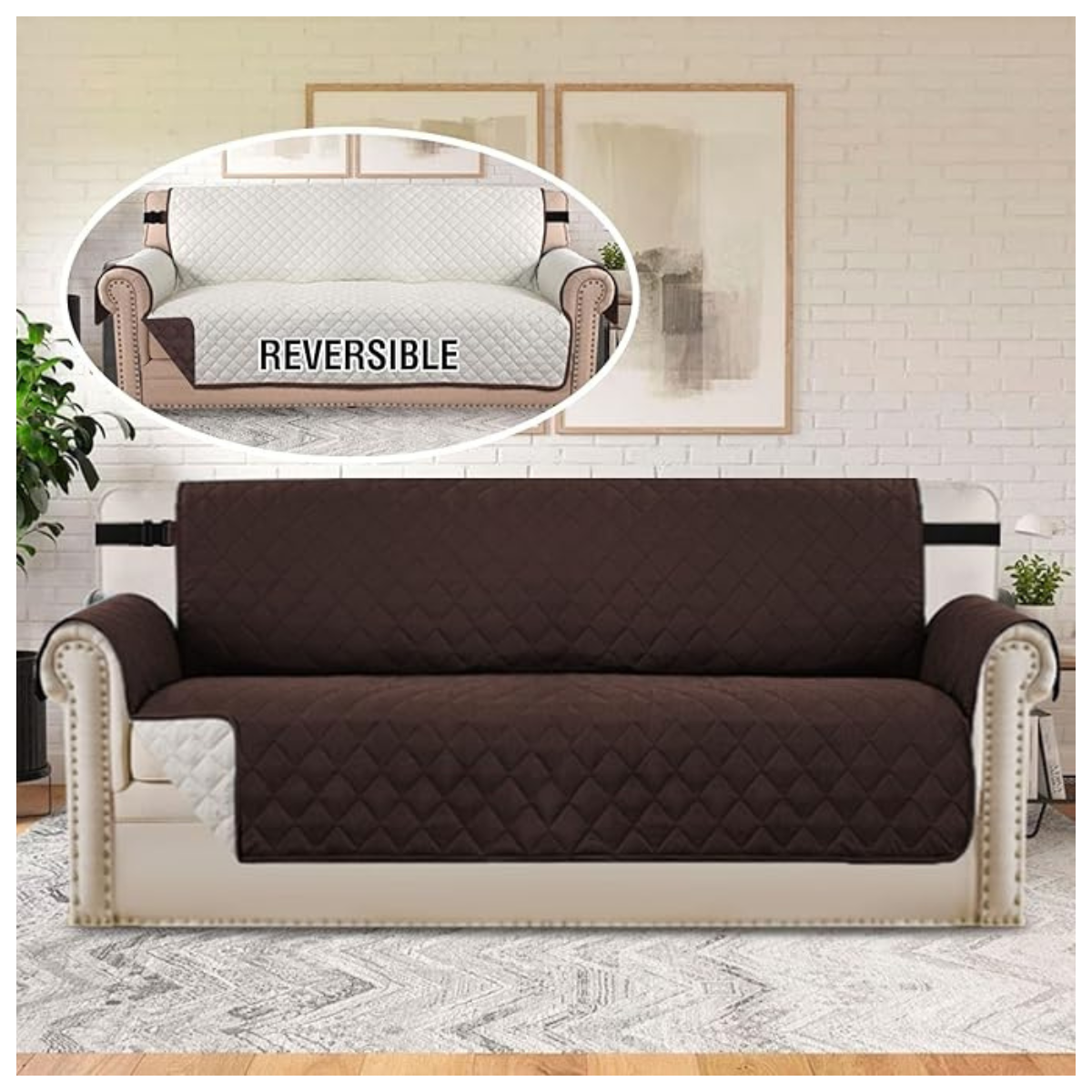 Cubre Sofá Acolchado 3 Plazas – Reversible, Suave y Lavable | ¡Envío Gratis!