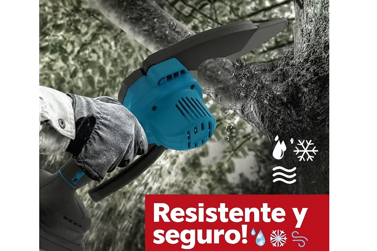🌳 Motosierra Eléctrica Recargable 8 Pulgadas 🌿 – Ligera, Segura y Eficiente